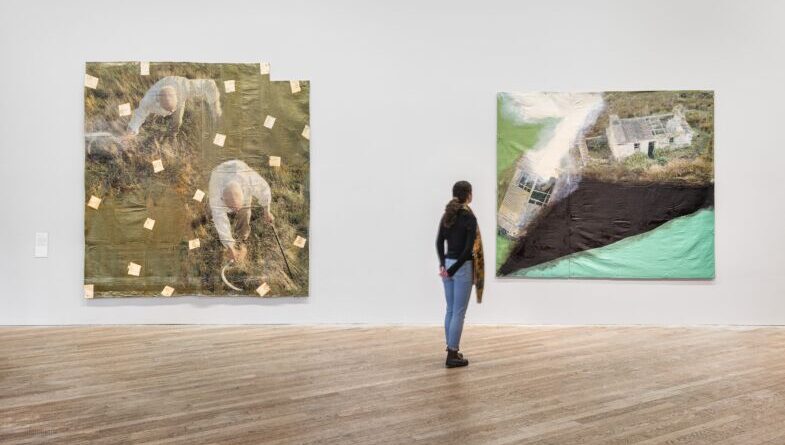 Hughie O’Donoghue, ‘Territory’, installation view; photograph by Jed Niezgoda, courtesy of the artist and The Glucksman.⁠