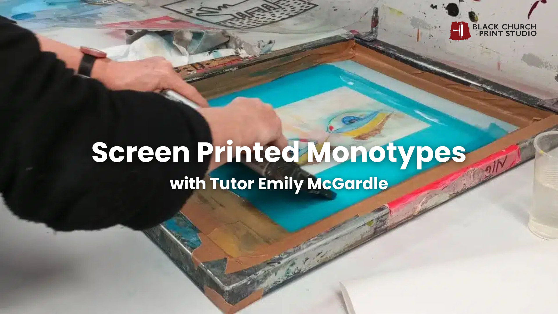 Workshop | Screen Printed Monotypes with Emily Mc Gardle at Black Church Print Studio