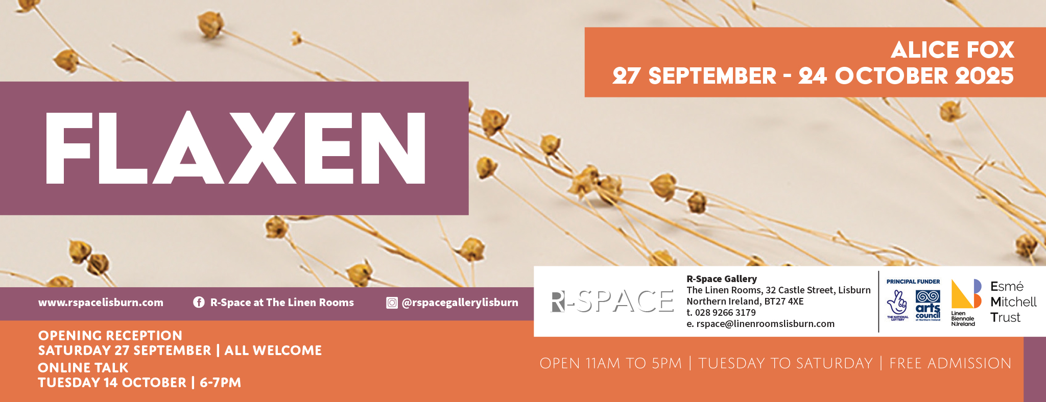 Flaxen | Alice Fox at the R-Space Gallery