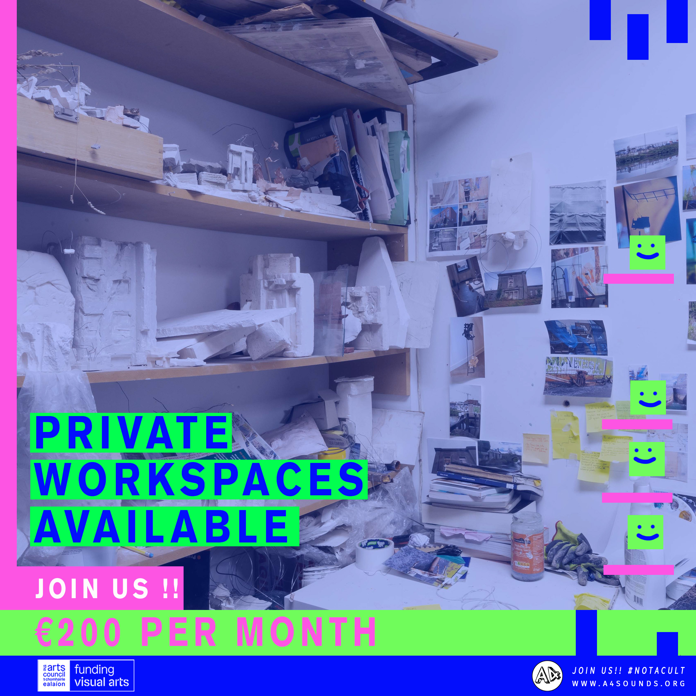 Studio Vacancy | One Private Workspace Available at A4 Sounds