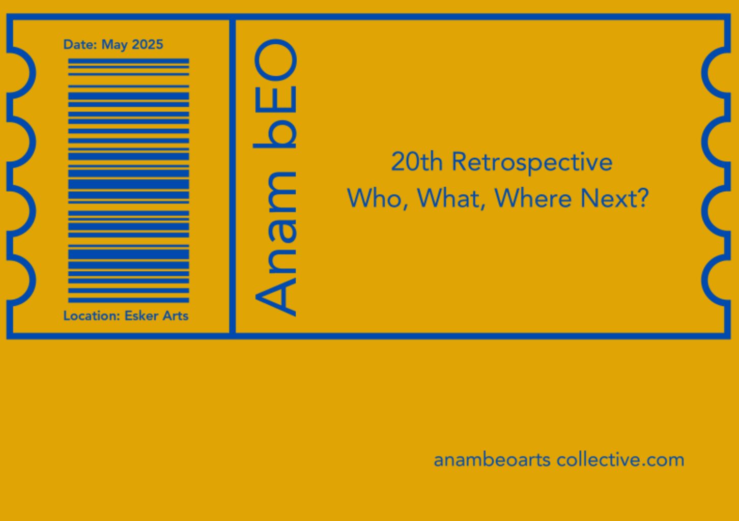 Who, What, Where Next? | Anam Beo 20th Anniversary at the Esker Arts Centre