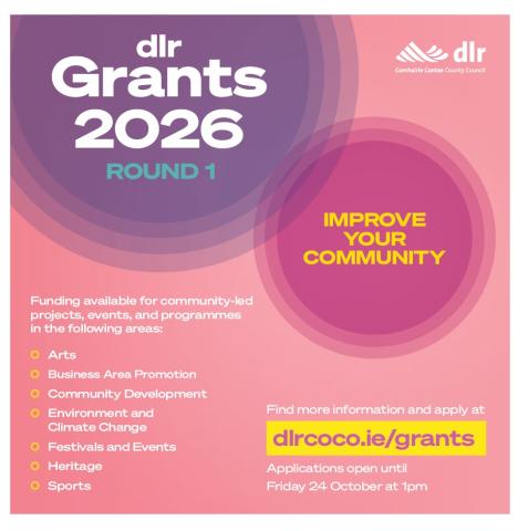 Open Calls | Arts Grants from Dún Laoghaire-Rathdown County Council