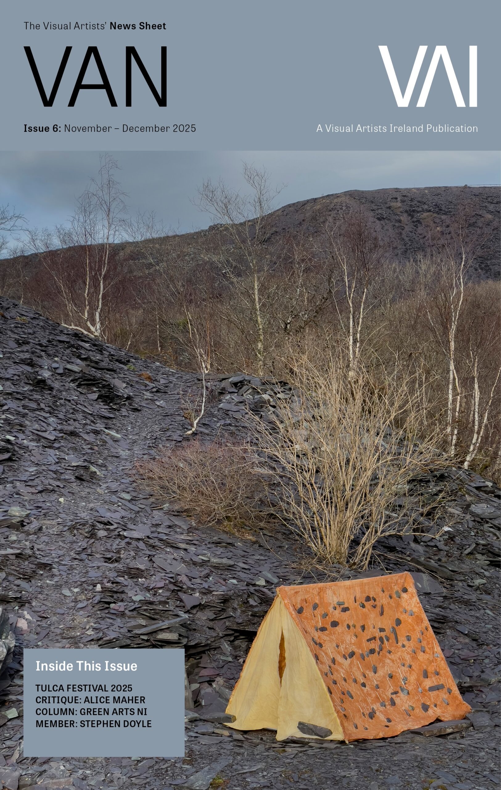 Out Now | November December 2025 issue of The Visual Artists’ News Sheet