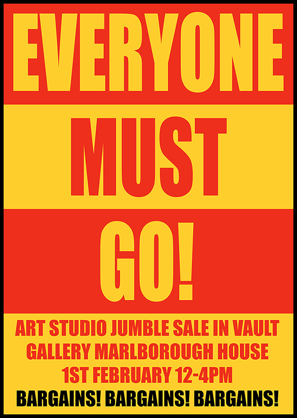 Events | Everyone Must Go! Relocation Sale at Vault Artist Studios (Marlborough House)