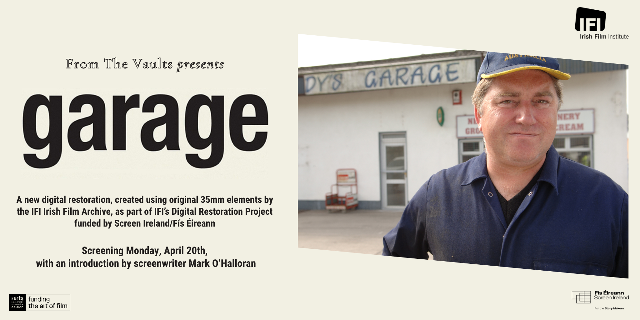 Garage - Digital Restoration | Screening at the Irish Film Institute