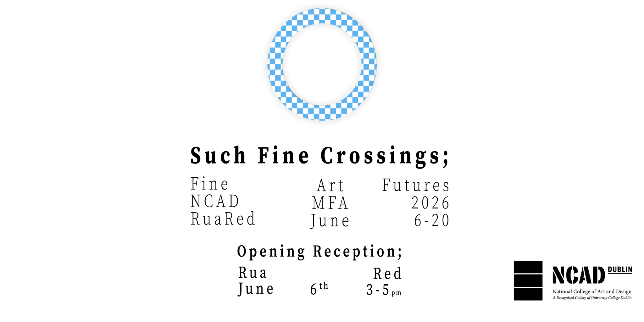Such Fine Crossings - NCAD MFA 2026 | Group Exhibition at Rua Red