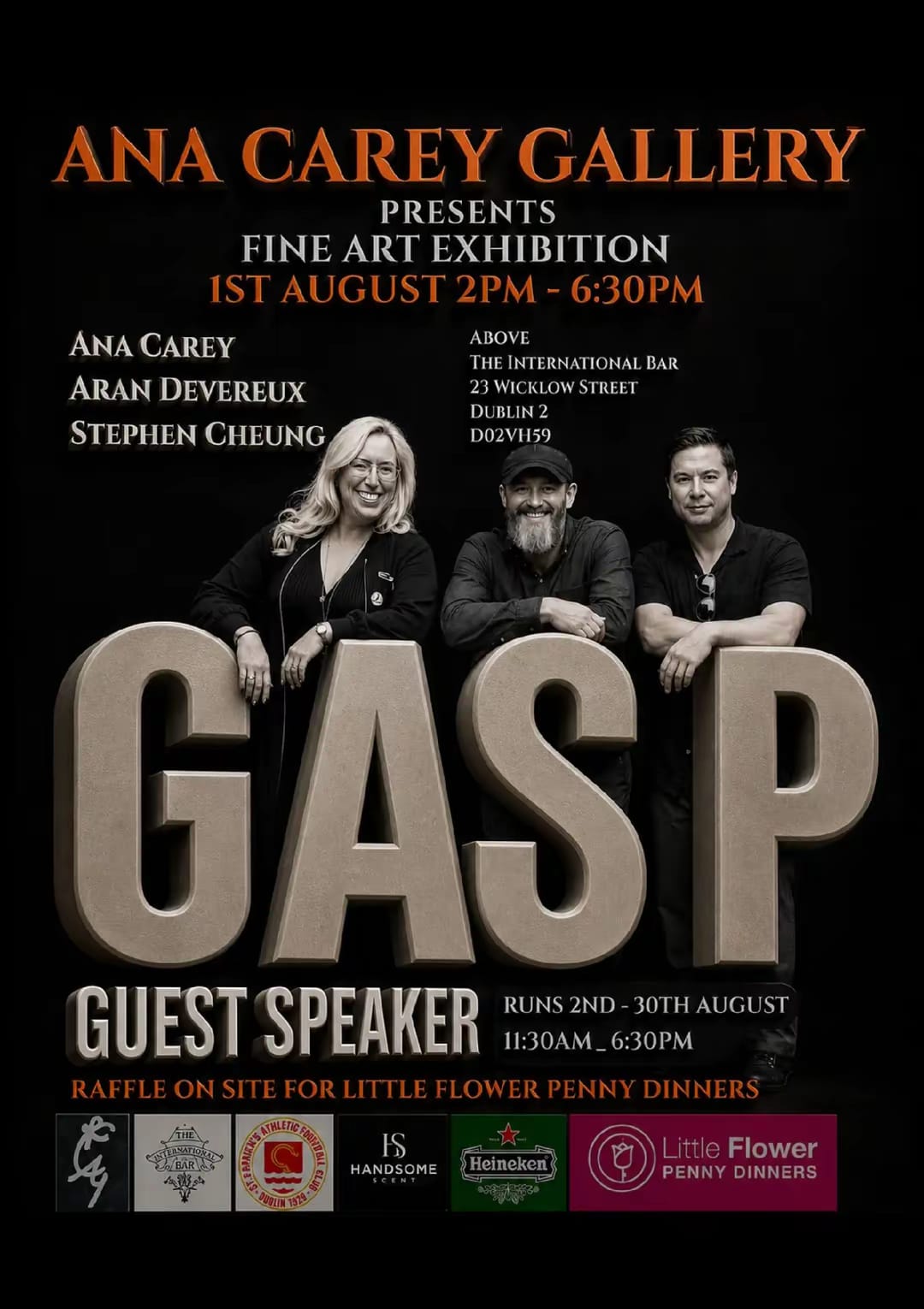 GASP | Ana Carey, Aran Devereux and Stephen Cheung at Ana Carey Gallery