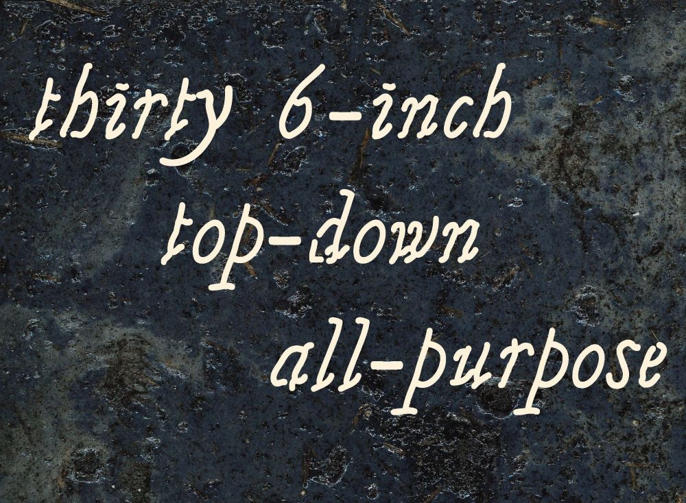 thirty 6-inch top-down all-purpose | Maitiú MacCárthaigh at LHQ Gallery