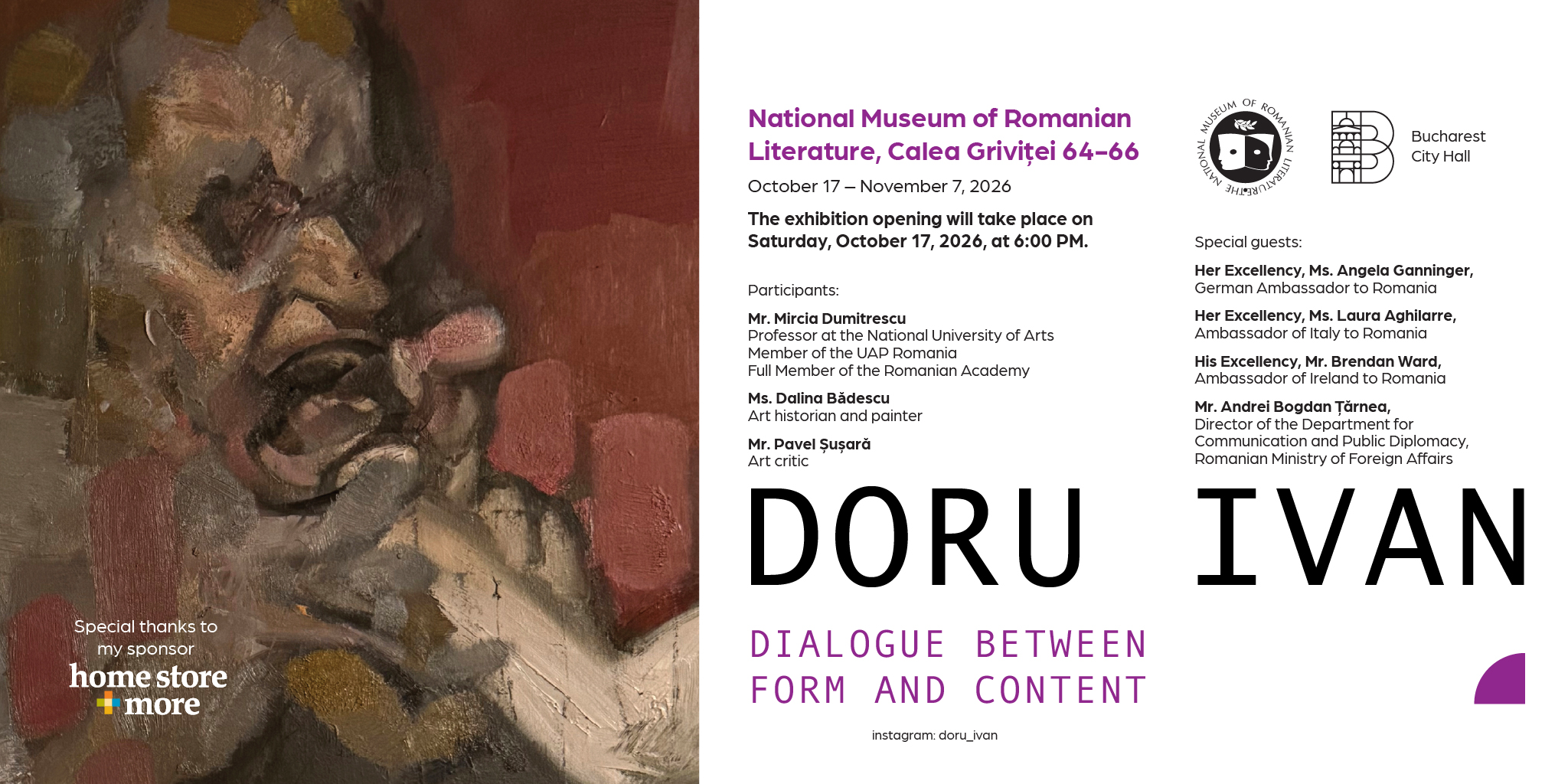 Dialogue between form and content |  Doru Ivan at the National Museum of Romanian Literature