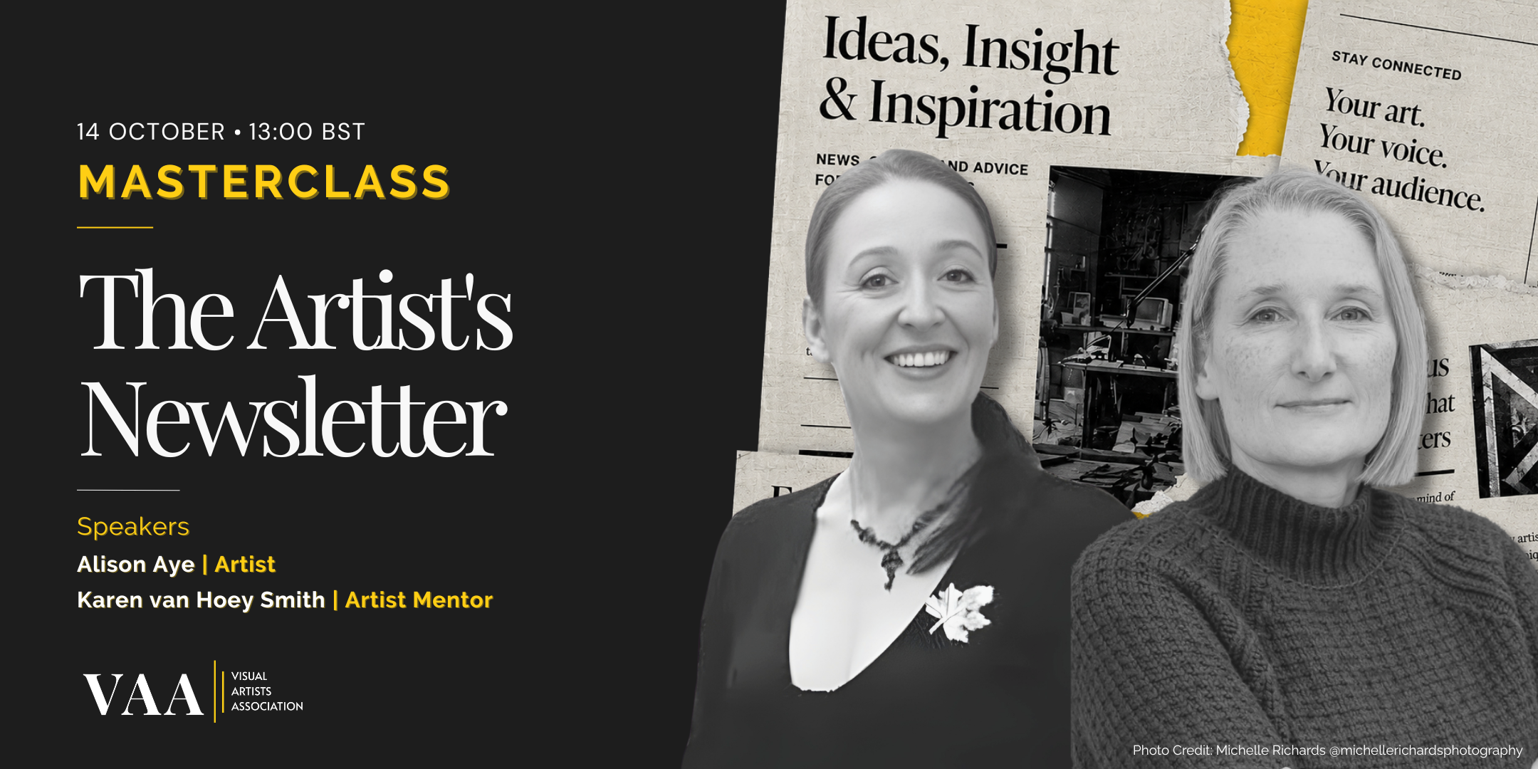 Workshop | Online Masterclass- The Artist’s Newsletter from the VAA