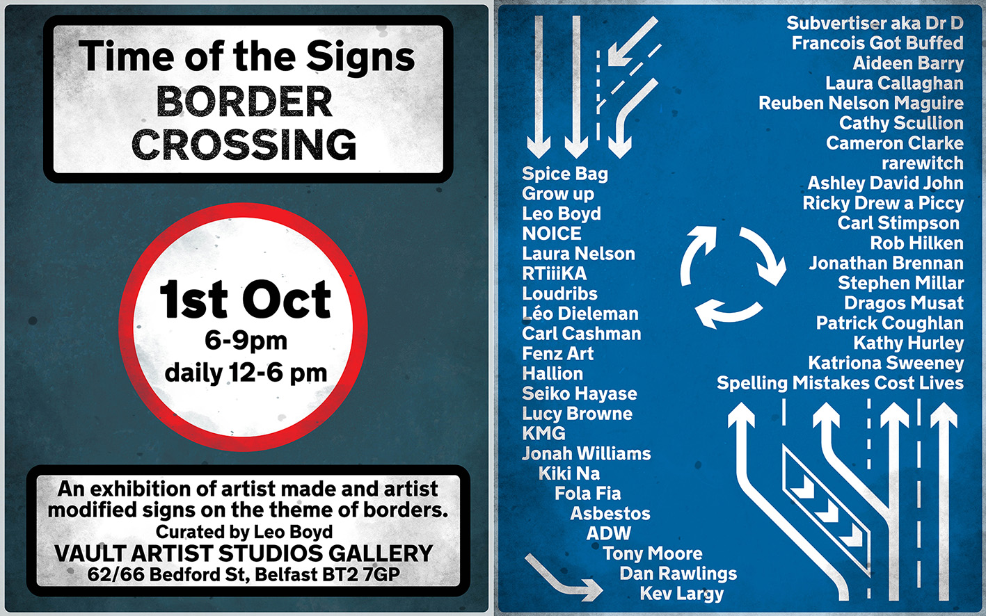 Time of the Signs: Border Crossing | Group Exhibition at Vault Artist Studios