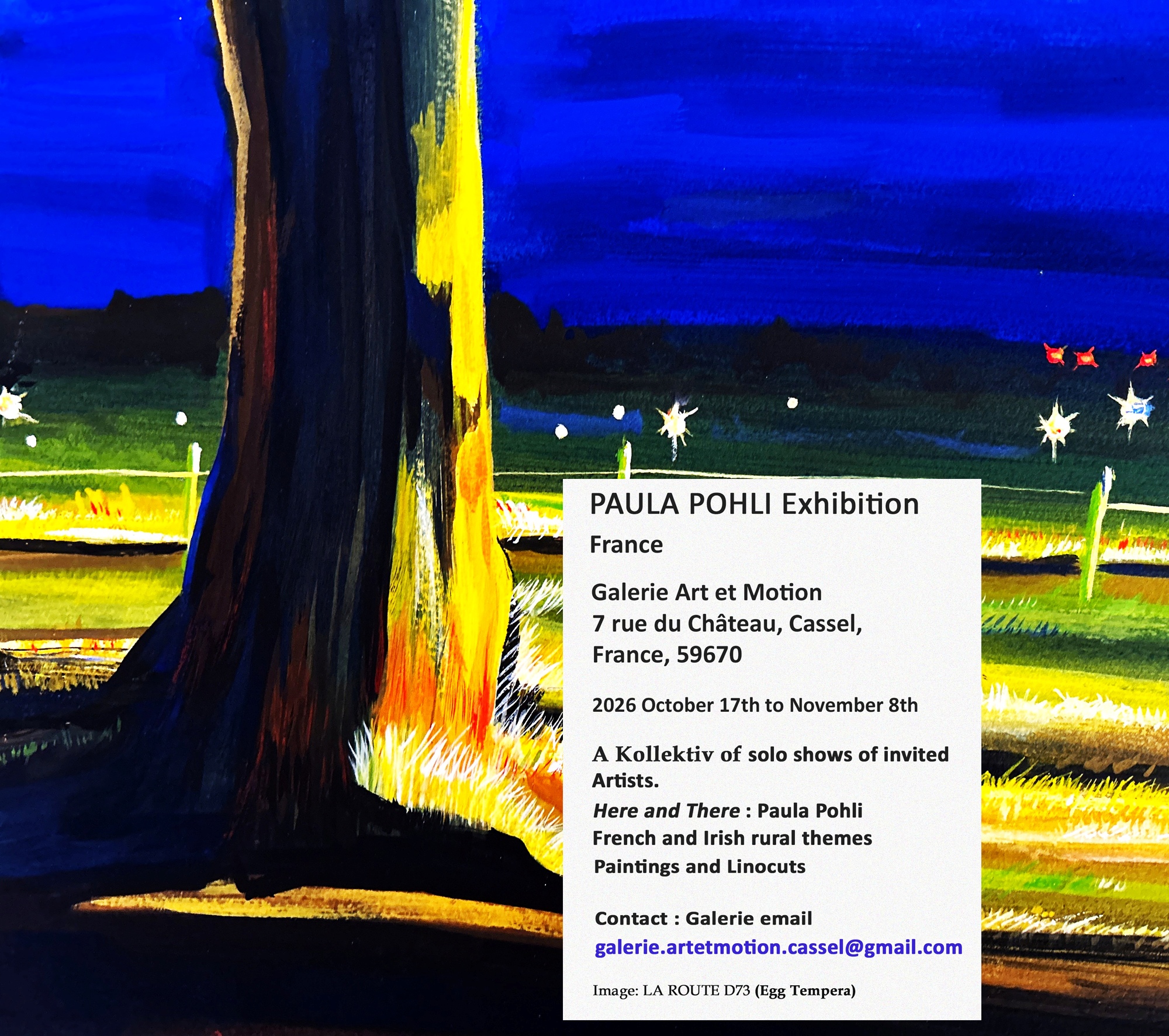 HERE and THERE | Paula Pohli at Gallerie Art et Motion